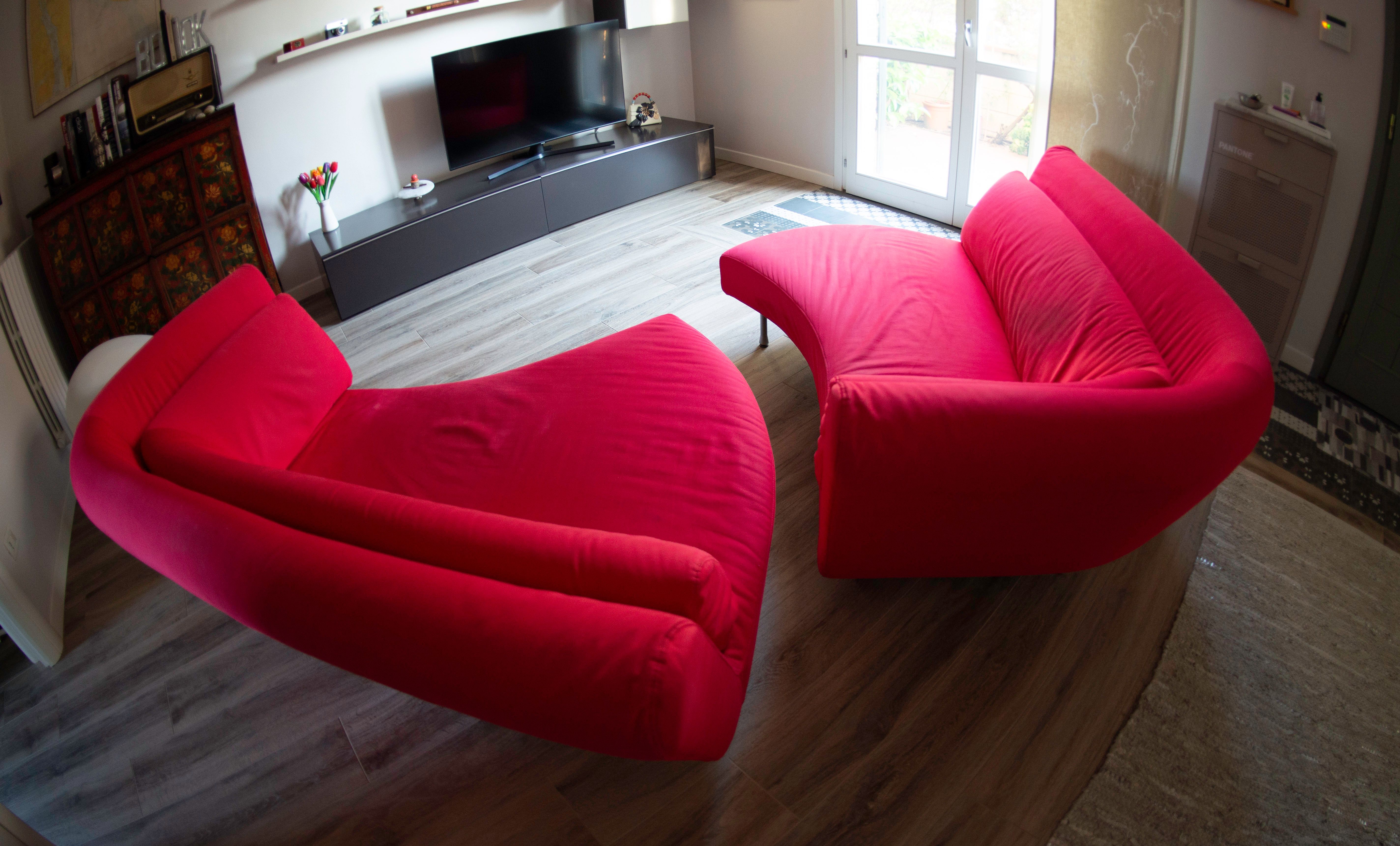 Modulares Sofa Yang in Rot Optional12