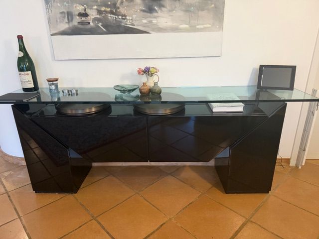 Schwarze Brooklyn Anrichte von Luigi Gorgoni Main