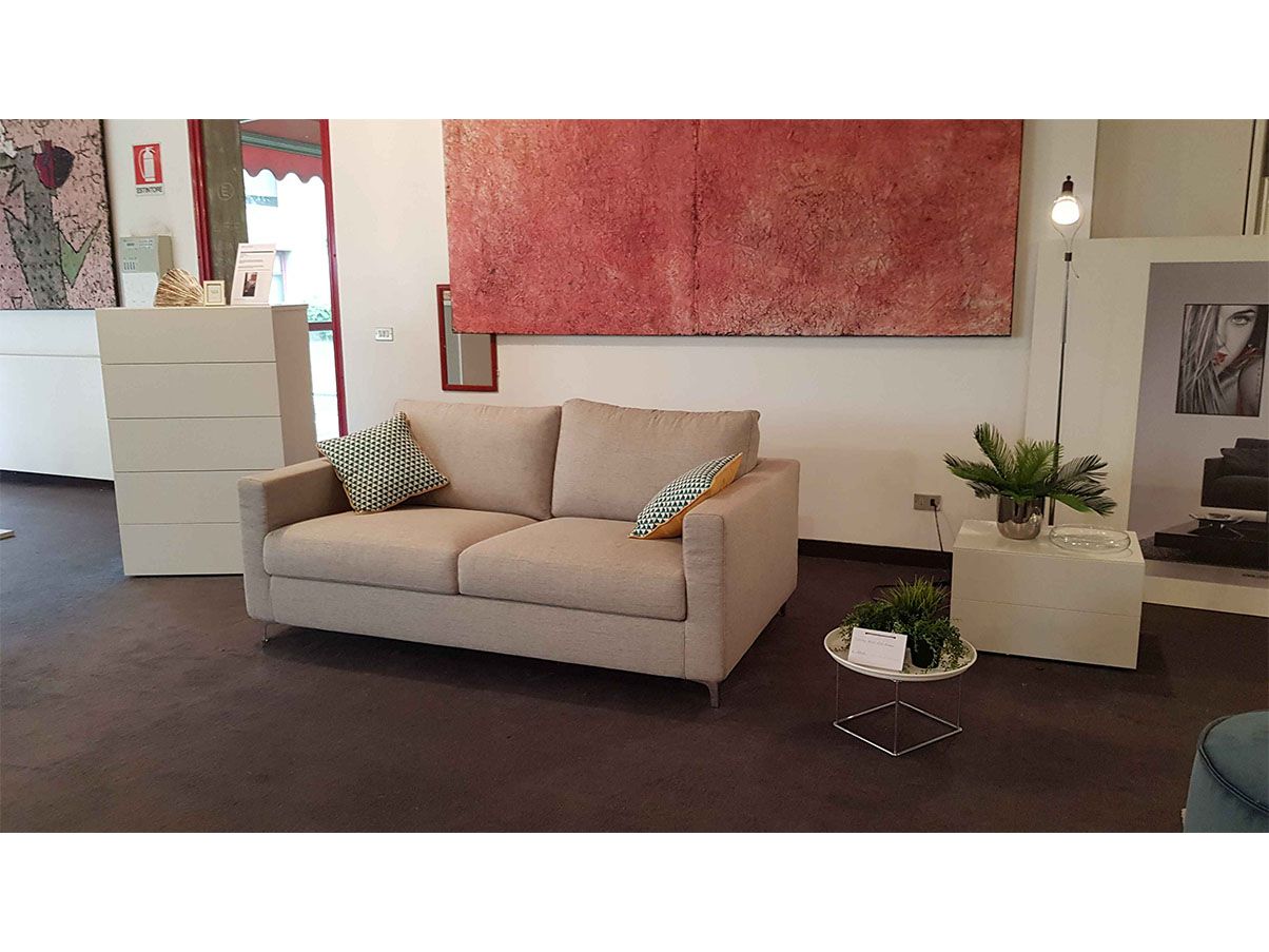 Divano 2 posti Ischia in tessuto (beige), Flexstyle