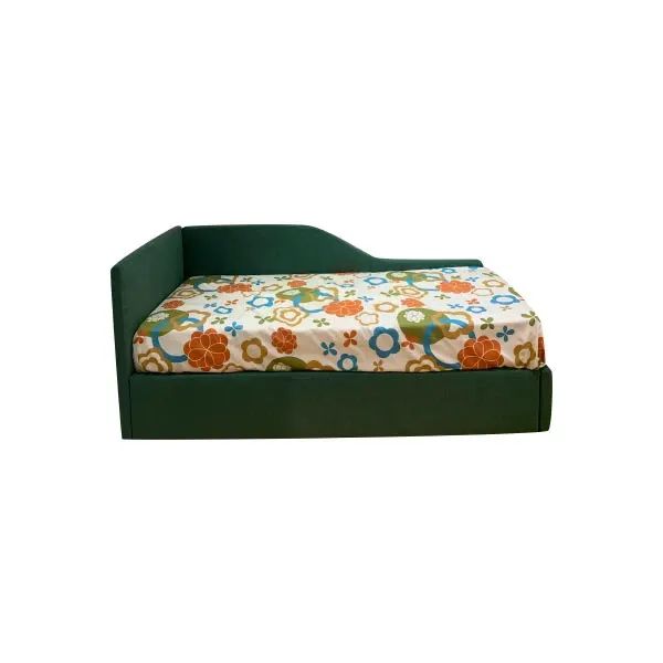 Image of Letto singolo Maya con struttura imbottita in tessuto, Twils