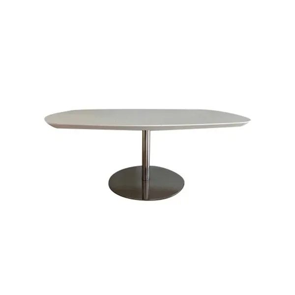 Ambo modern coffee table in chromed metal, Dall  &#39;Agnese image