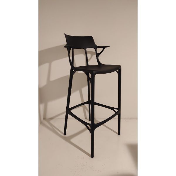 AI collection stool in recycled material (black), Kartell image