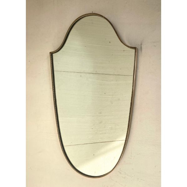 Brass Framed Mirror (1950s) image
