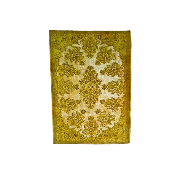 Vintage 44610 rectangular carpet in wool (yellow), Cabib 