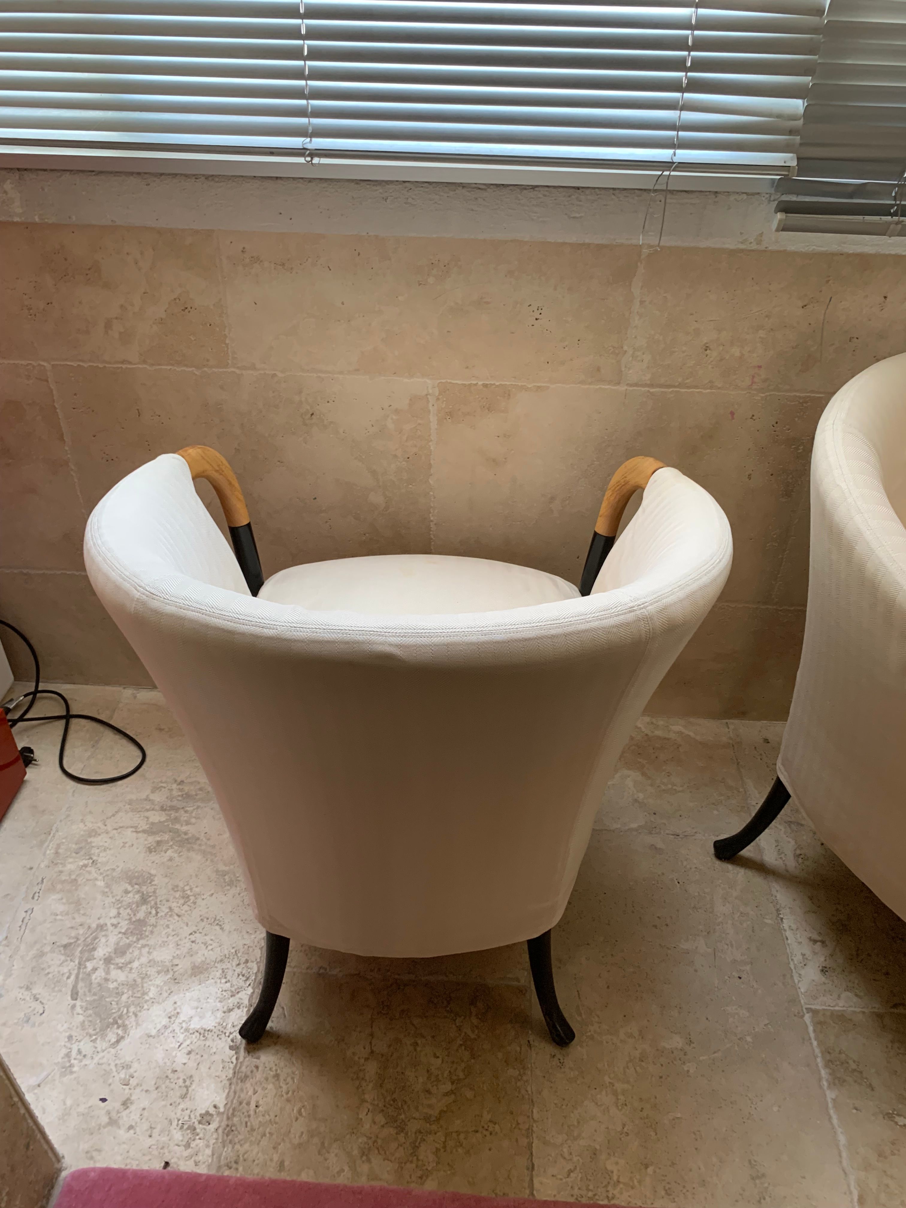 Progetti armchair in fabric (beige), Giorgetti  Details