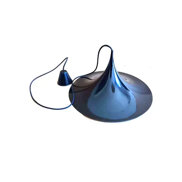 Lampada a sospensione Semi alluminio smaltato (nero), Gubi 