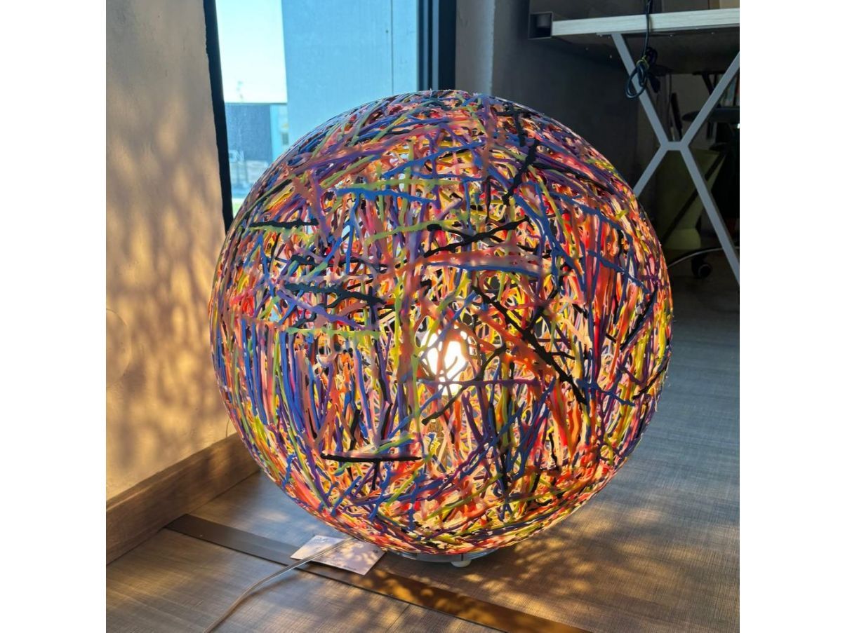 Lampada da terra Reload in metacrilato multicolor, Emporium  Front