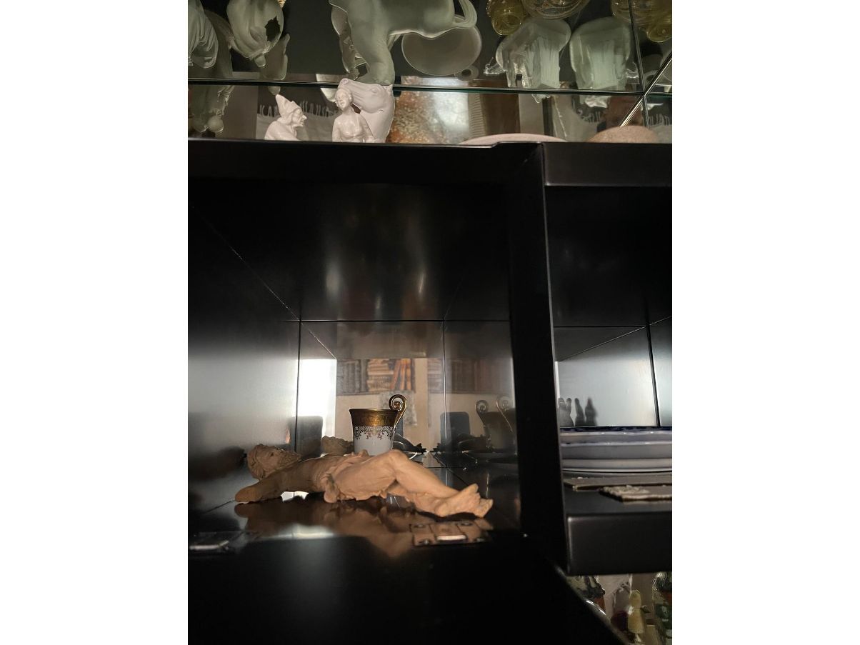 Bricola cabinet with internal wooden mirrors Brand