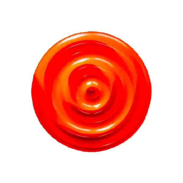 Image of Portacenere da tavolo 4636 in plastica (rosso), Kartell