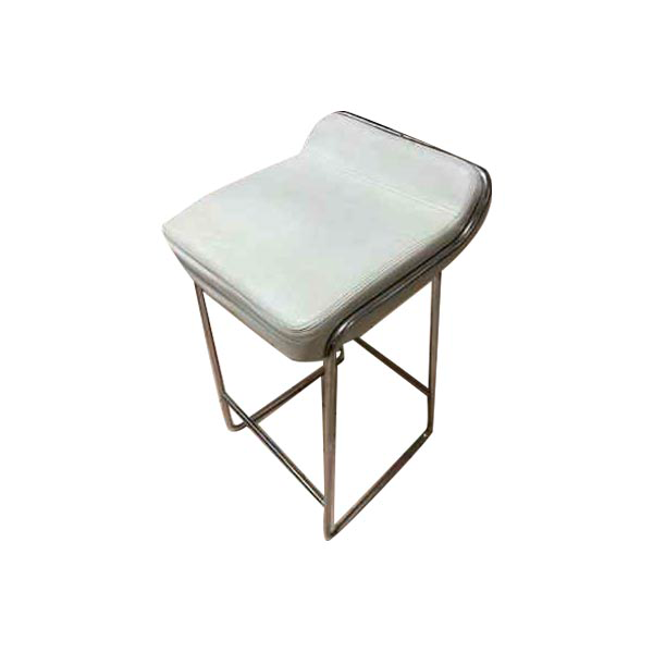 Otto modern stool in steel (white), Zanotta image