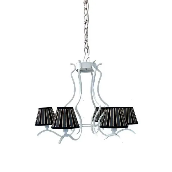 6 lights black chandelier, Patrizia Garganti image