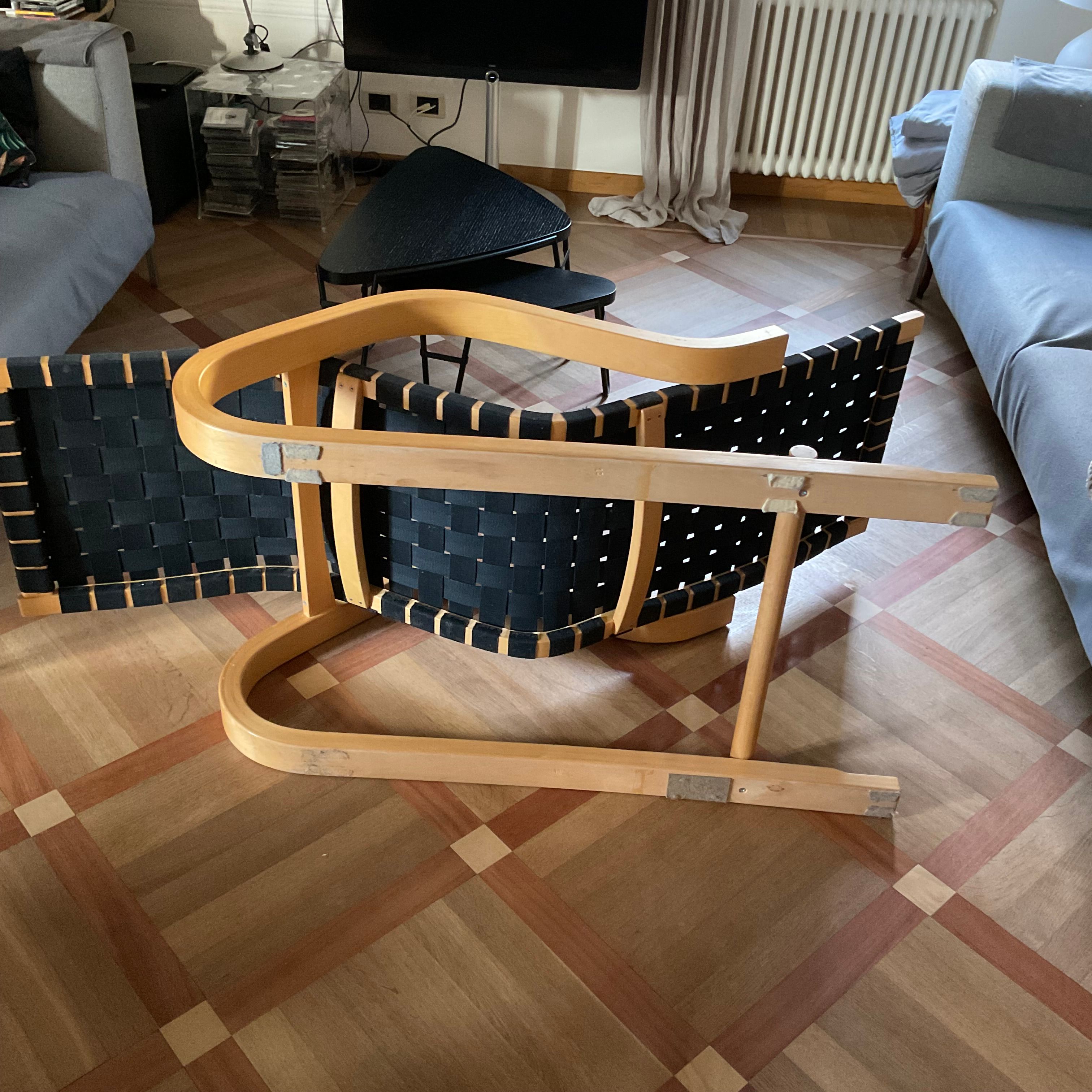 Alvar Aalto Artek 43 schwarze Liege Brand