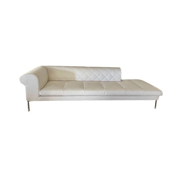 Barocco sofa in quilted fabric (white), Zanotta image