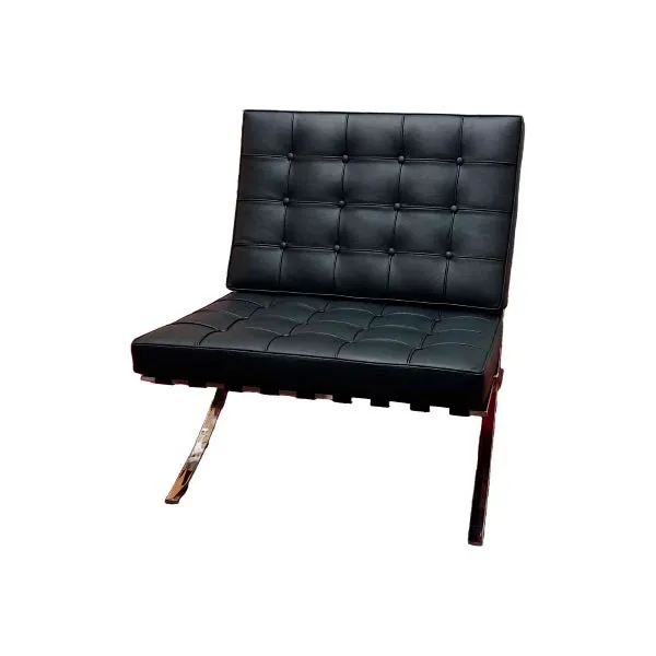 Barcelona Mvseum series armchair in leather (black), Alivar image