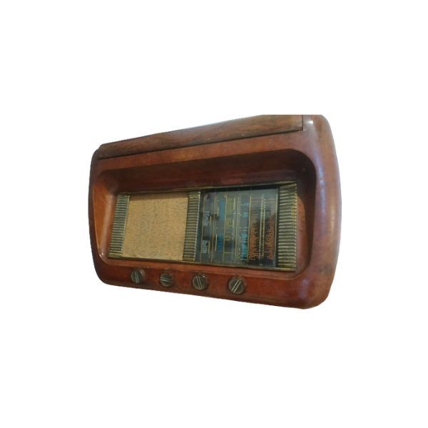 Wooden radio and 78 rpm record 505/4 (40s), Minerva image