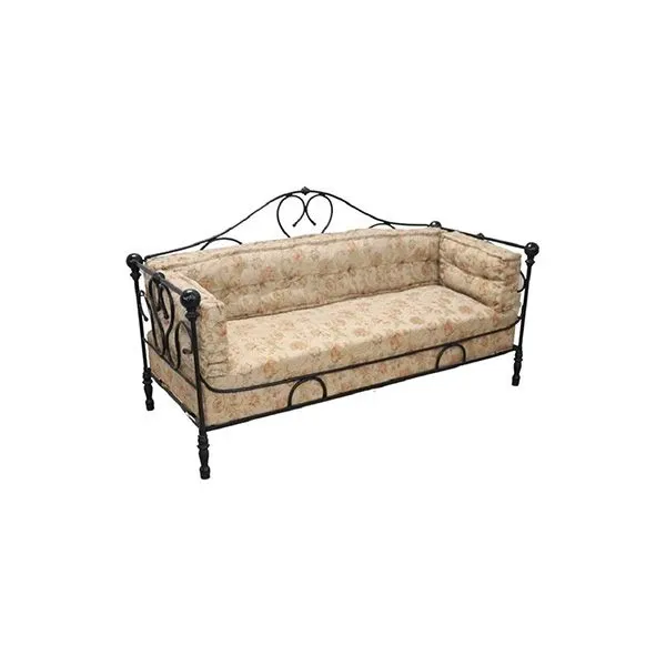 Vintage sofa in iron and fabric ('800), image