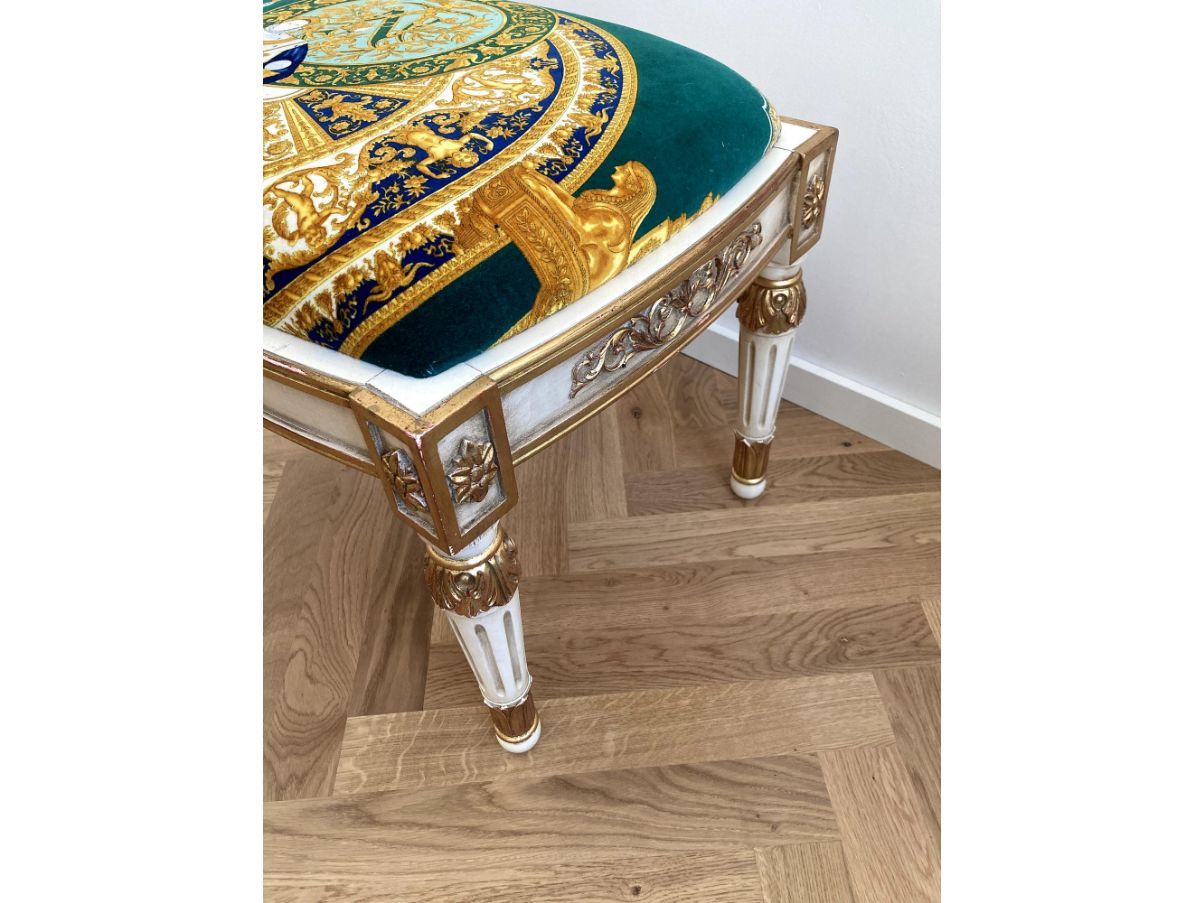 Versace Vanitas Armchair and Ottoman Set Optional7