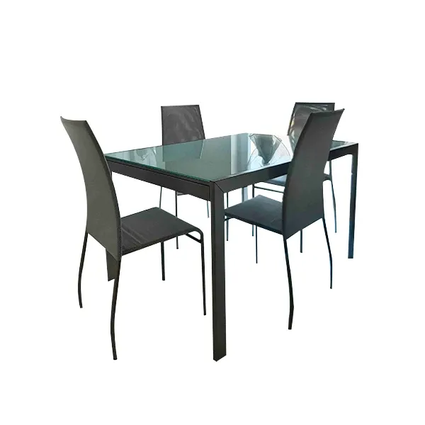 Extendable table set and 4 high back chairs, Calligaris image