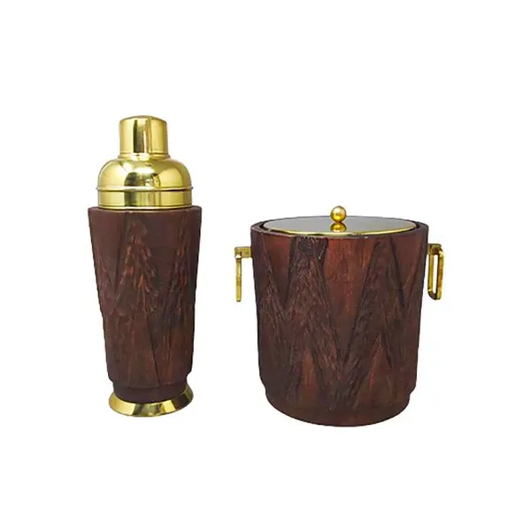 Vintage wooden shaker and bucket set (1970s), Macabo image