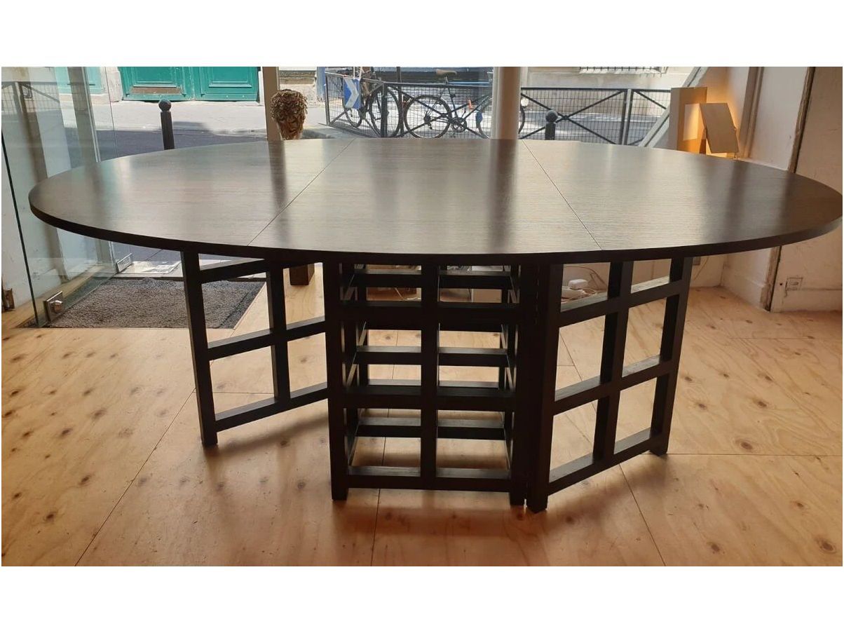 Tavolo DS1 in legno marrone di Charles R. Mackintosh, Cassina 2