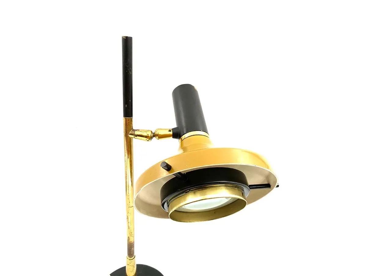 Lampada da tavolo vintage 533 ottone (anni '50), Lumi Milano 1
