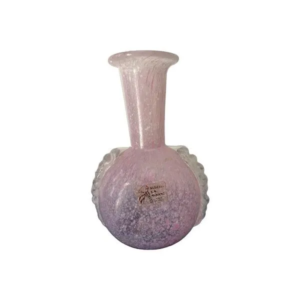 Pink Vintage Glass Vase (1980s), image