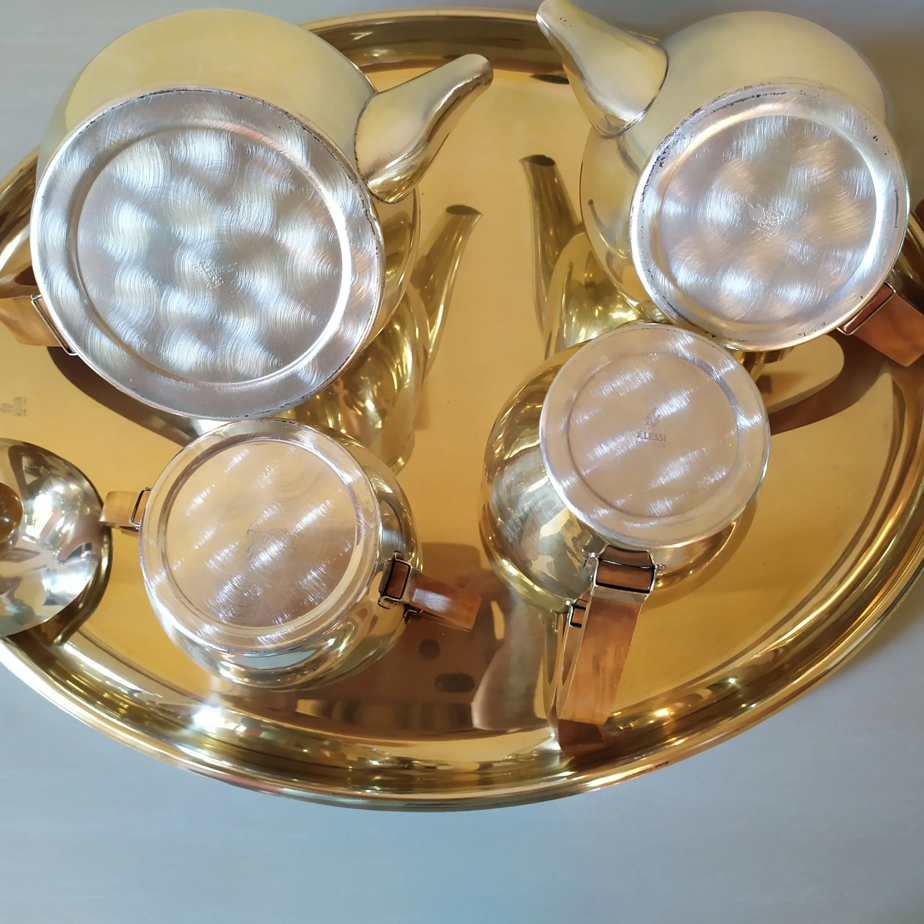 Coffee set in silver stainless steel, Alessi 4