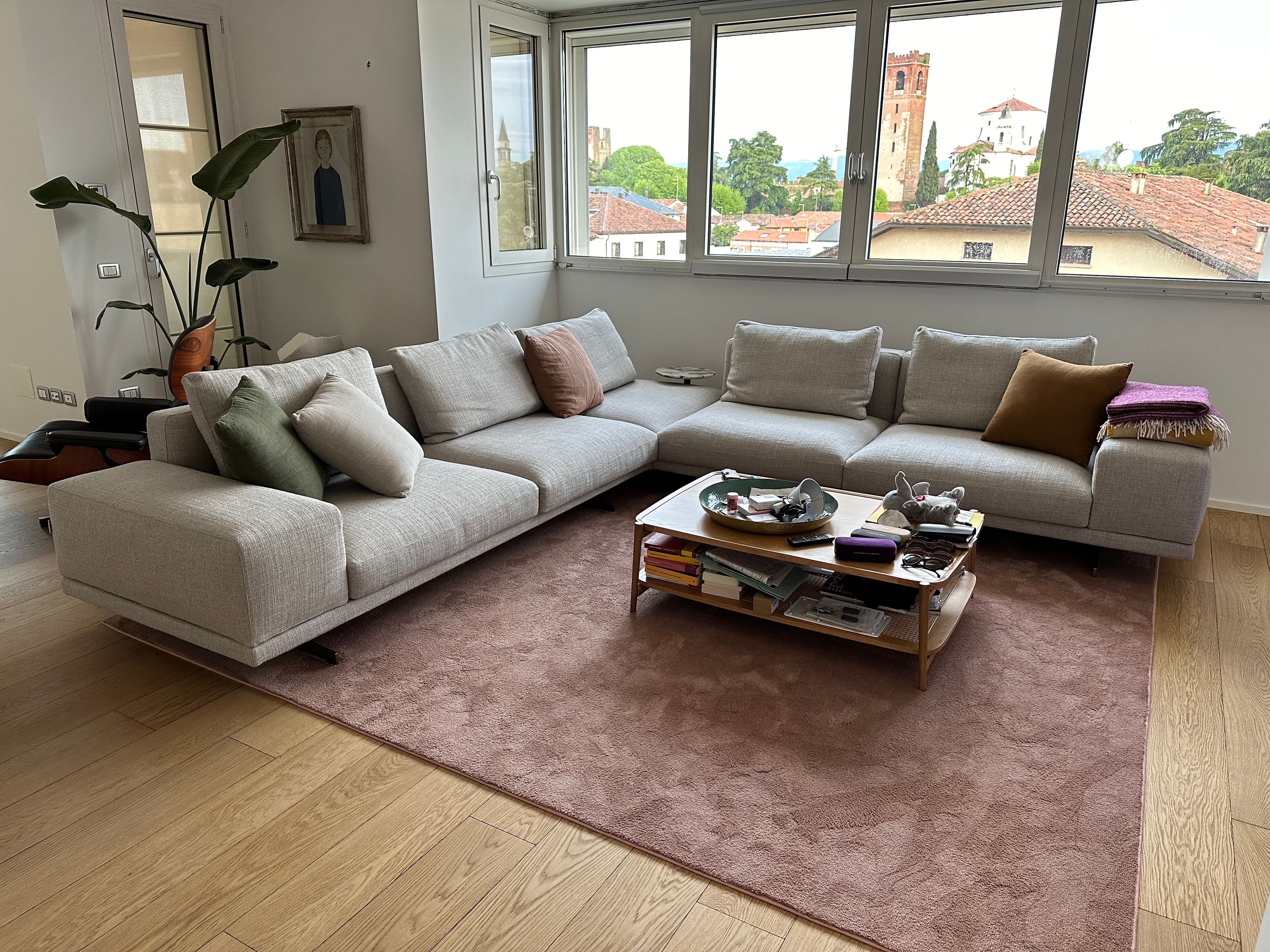 Horizon 3-seater sofa in fabric by Christophe Pillet, Frigerio Main
