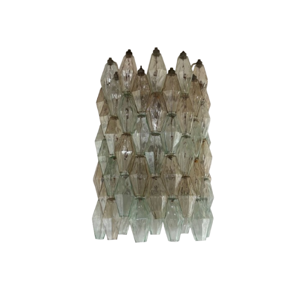 Lampada da parete in poliedri di vetro di Murano di Carlo Scarpa, Venini image