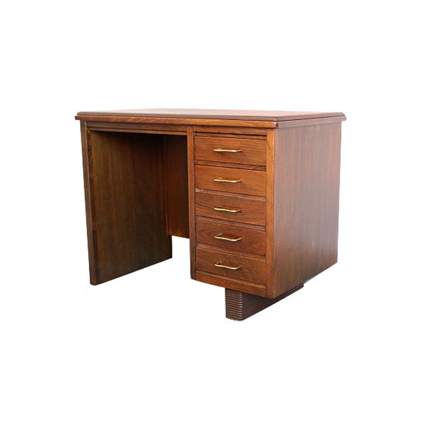 Vintage desk with wooden drawers, Antonio Ferretti image