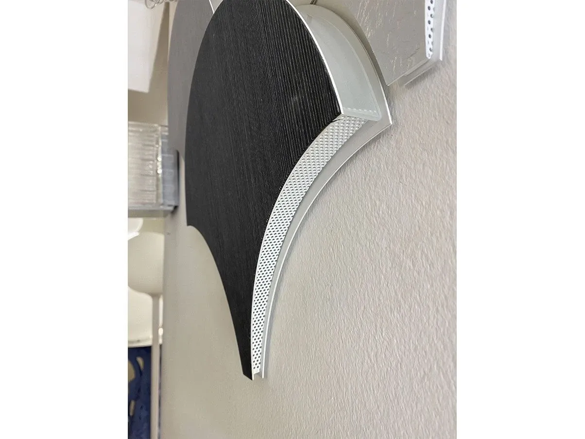 Lampada da parete Palm A40 in metallo (nero), Masiero 