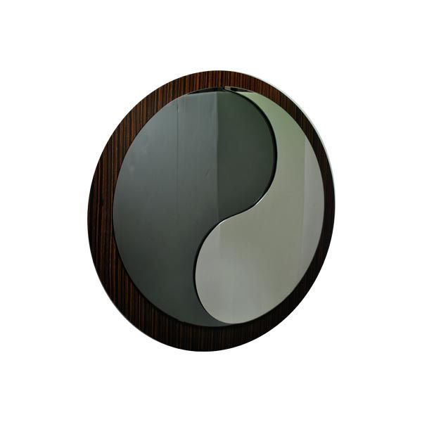 Vintage Yin and Yang Mirror (1970s), image