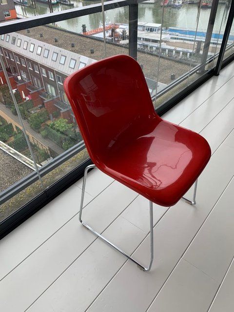 Set 6 sedie Beso rosse, Artifort image