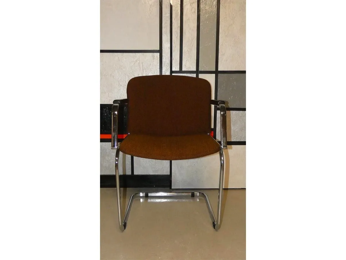 Set 4 poltroncine vintage da pranzo Cantilever (anni’70) 6