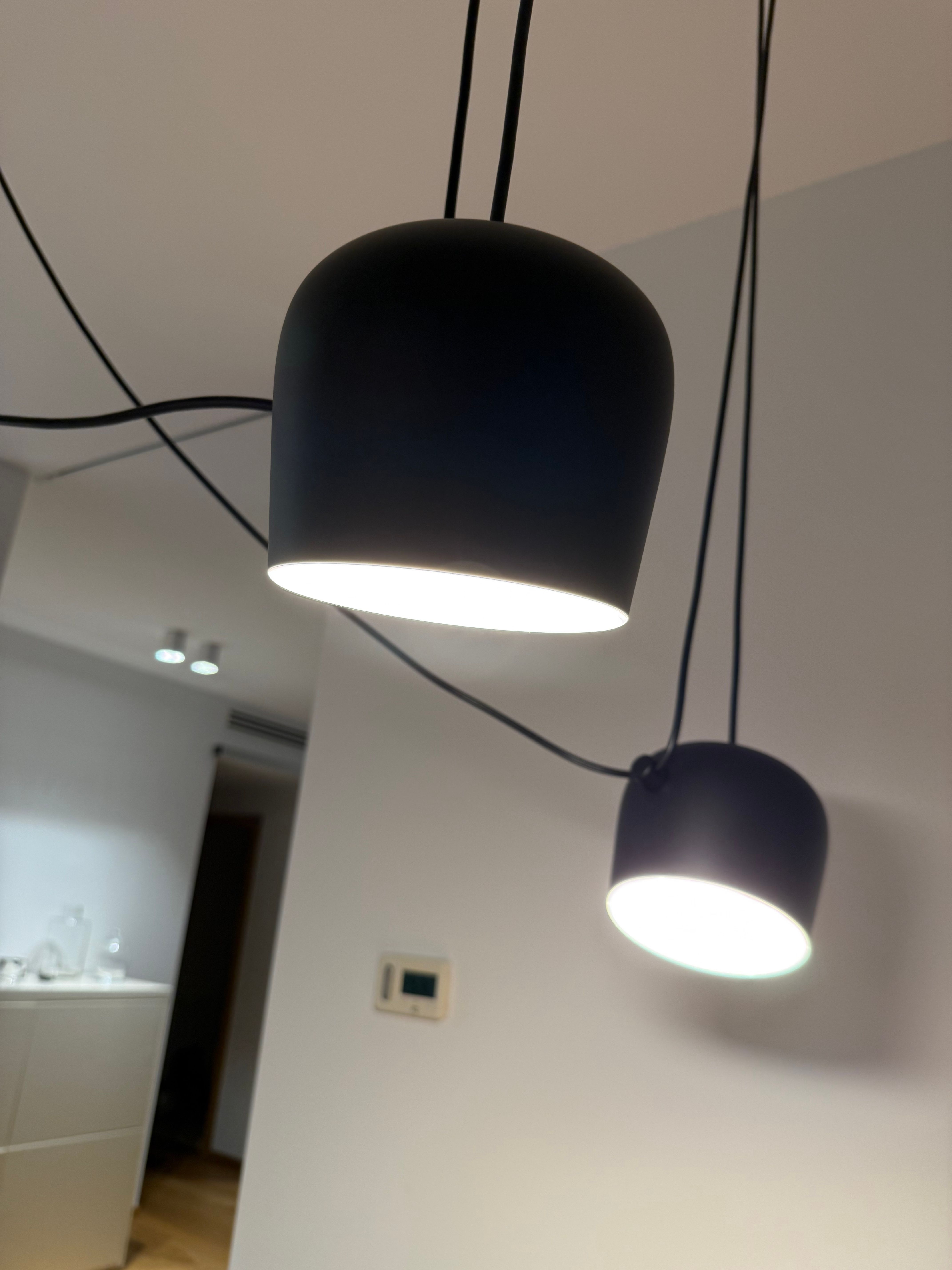 Aim Black Painted Aluminum Pendant Light Side