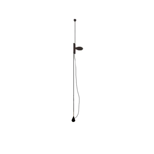 OK floor lamp in aluminum with dimmer (black), Flos image