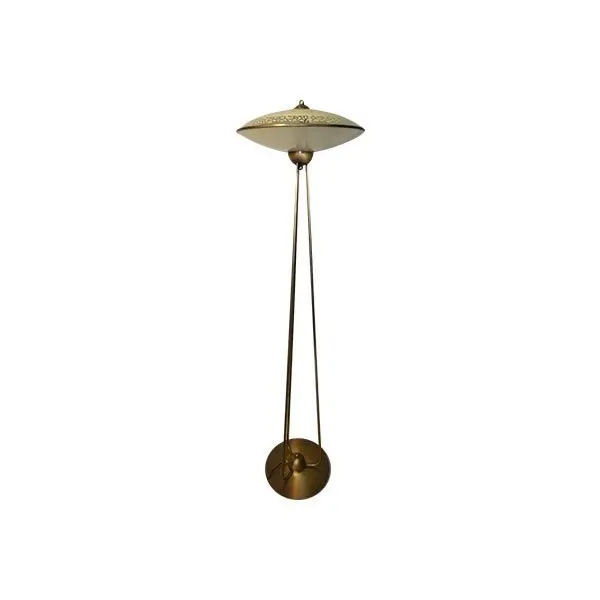 Lampada da terra vintage con diffusore in vetro (anni'40), image