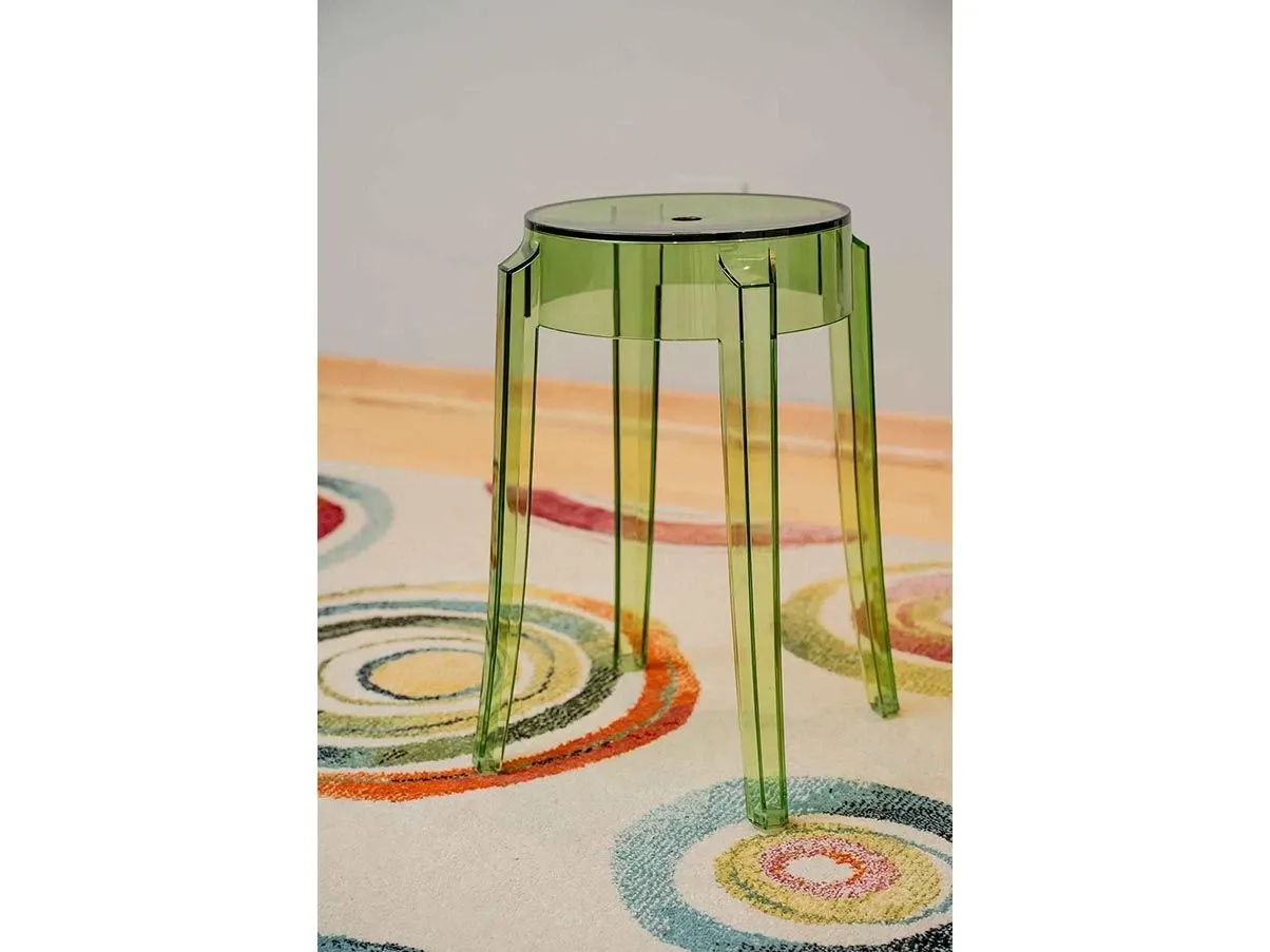 Sgabello Charles Ghost Philippe Starck (verde), Kartell 2