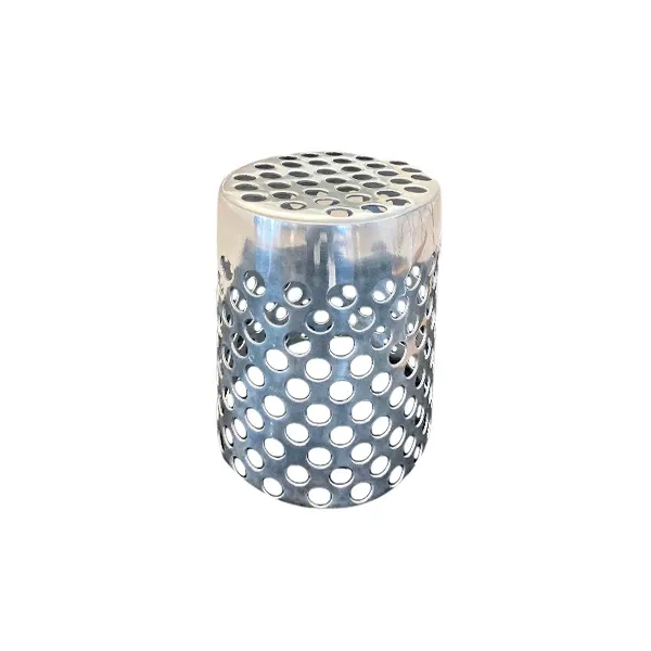Cheese coffee table by Paola Navone perforated aluminum, Poliform image