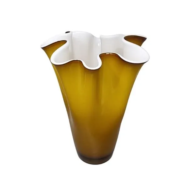 1960s Astonishing Fazzoletto Vase in Murano Glass, Ca' Dei Vetrai image