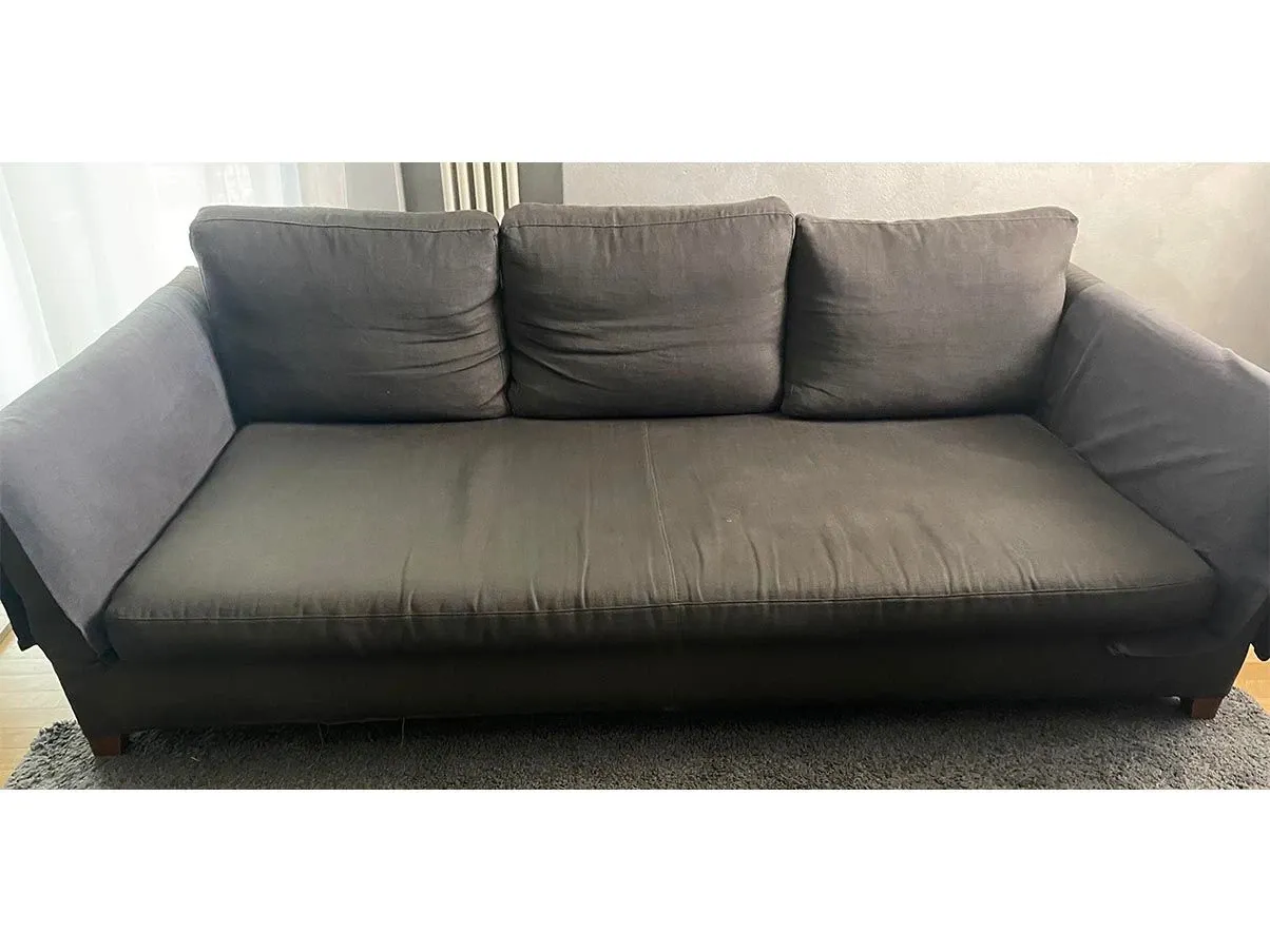 Divano Victor Large 3 posti in lino e viscosa, Flexform 3