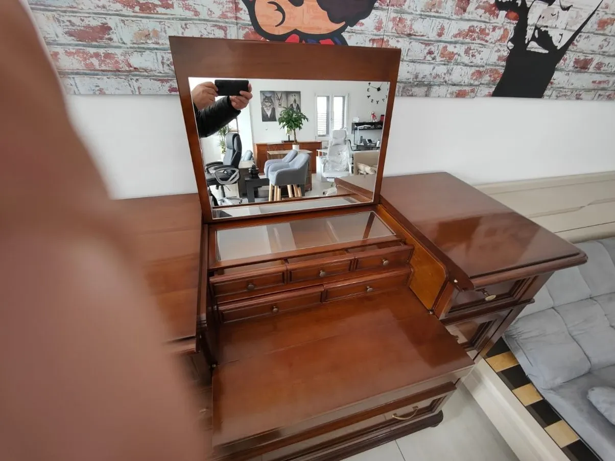 Wooden secretaire chest of drawers 2