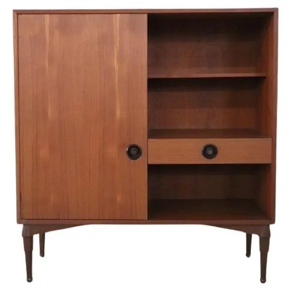 High vintage teak sideboard from the 1960s, image