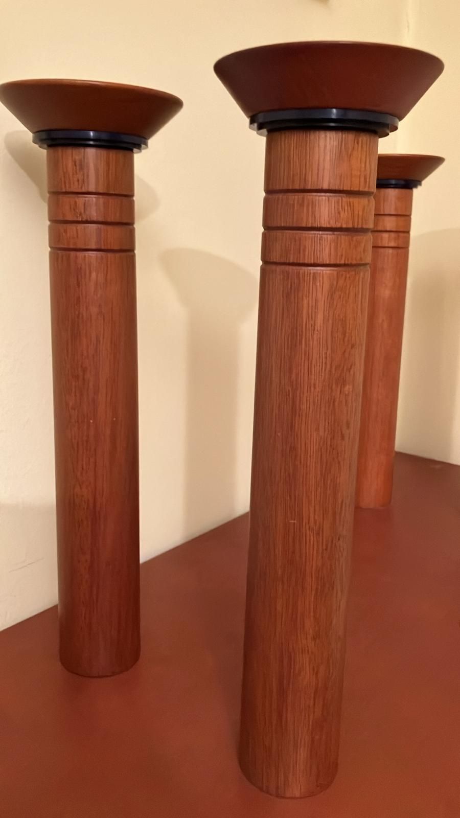 Modulaire dubbelzijdige boekenkast van massief hout (jaren 90) Front