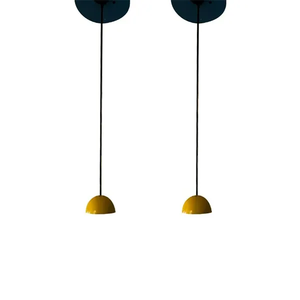 Set of 2 Alesia suspension lamps in steel, Artemide 2