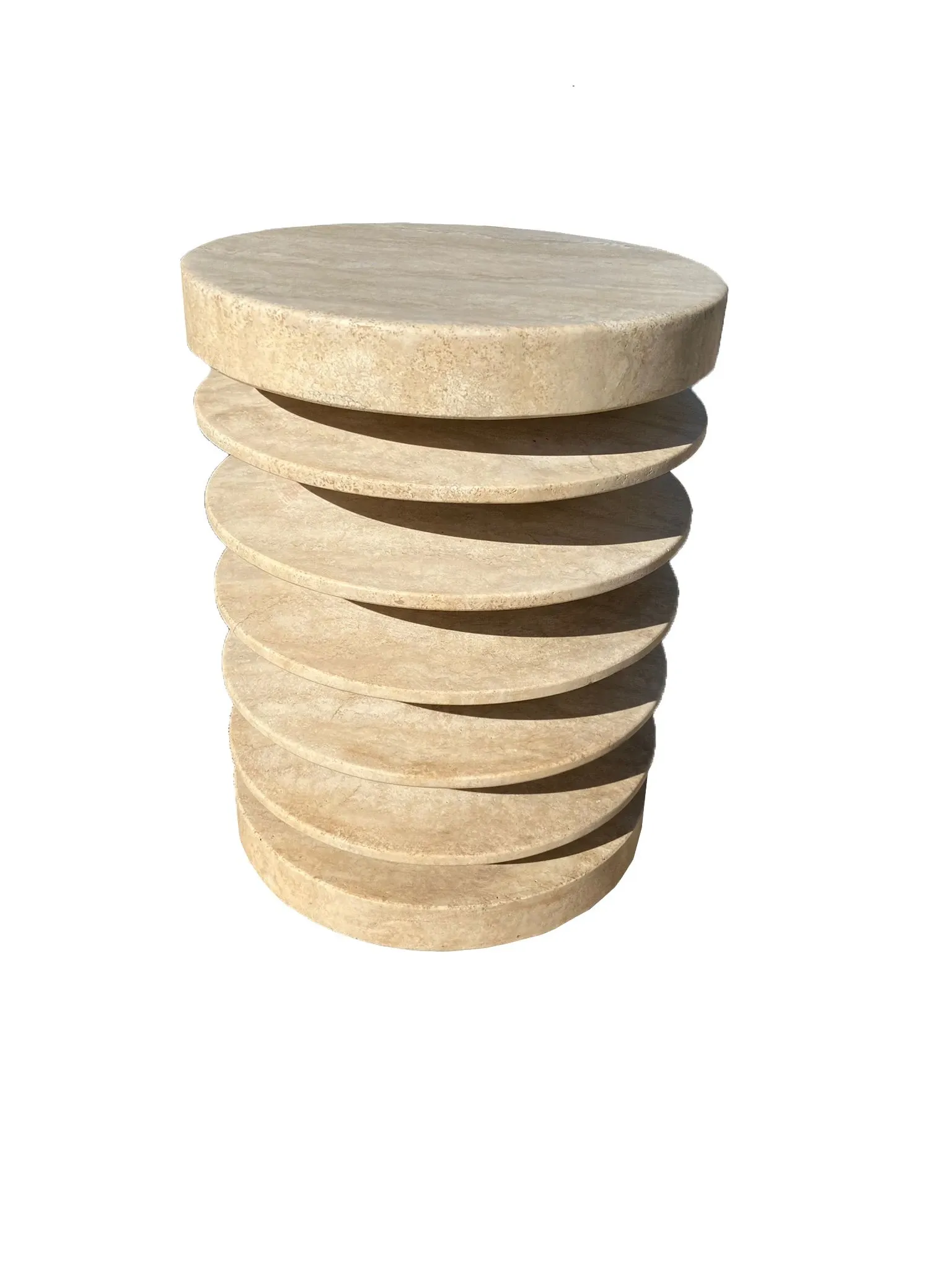 Travertine stool, Made in Italy image