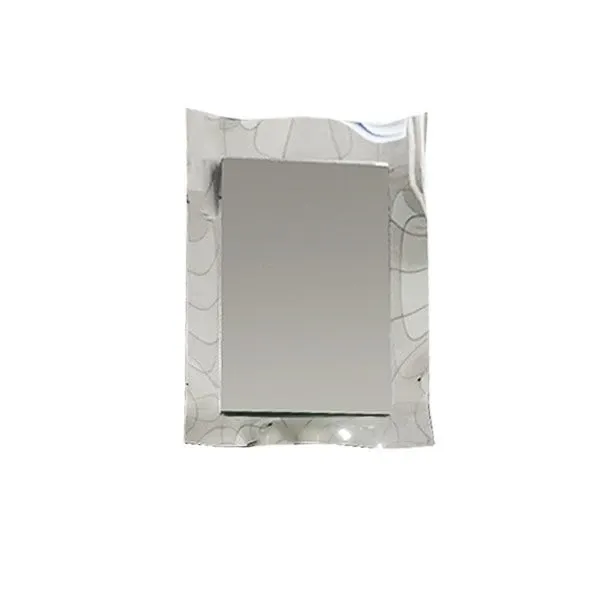 Onda rectangular mirror in chromed glass, MD Work image