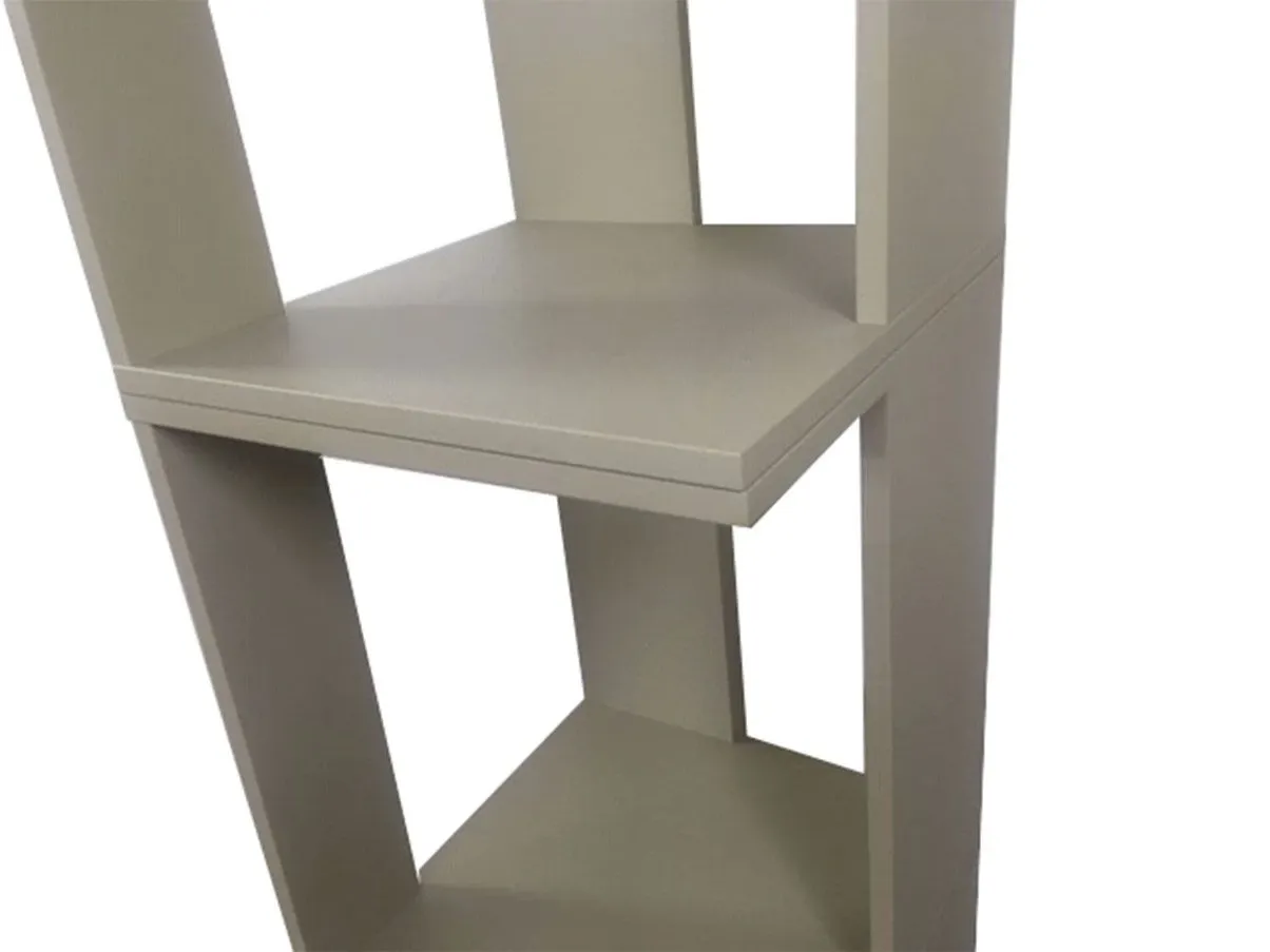 Cubic 2 bookcase assembled in wood (beige) 4