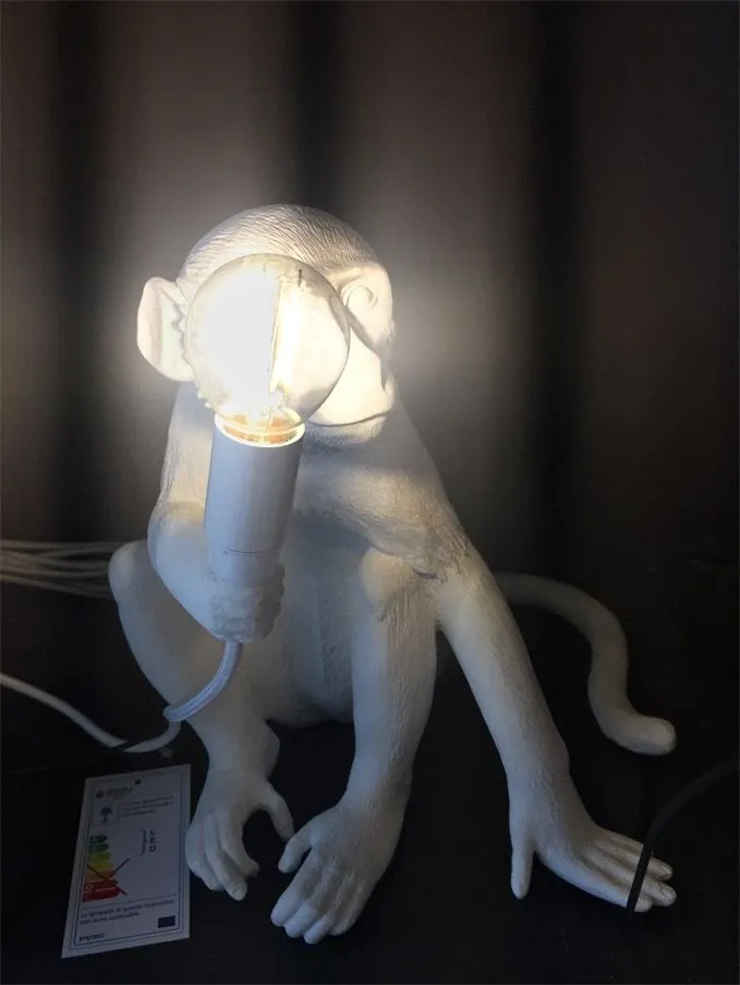 The Monkey Lamp (Sitting White) 1