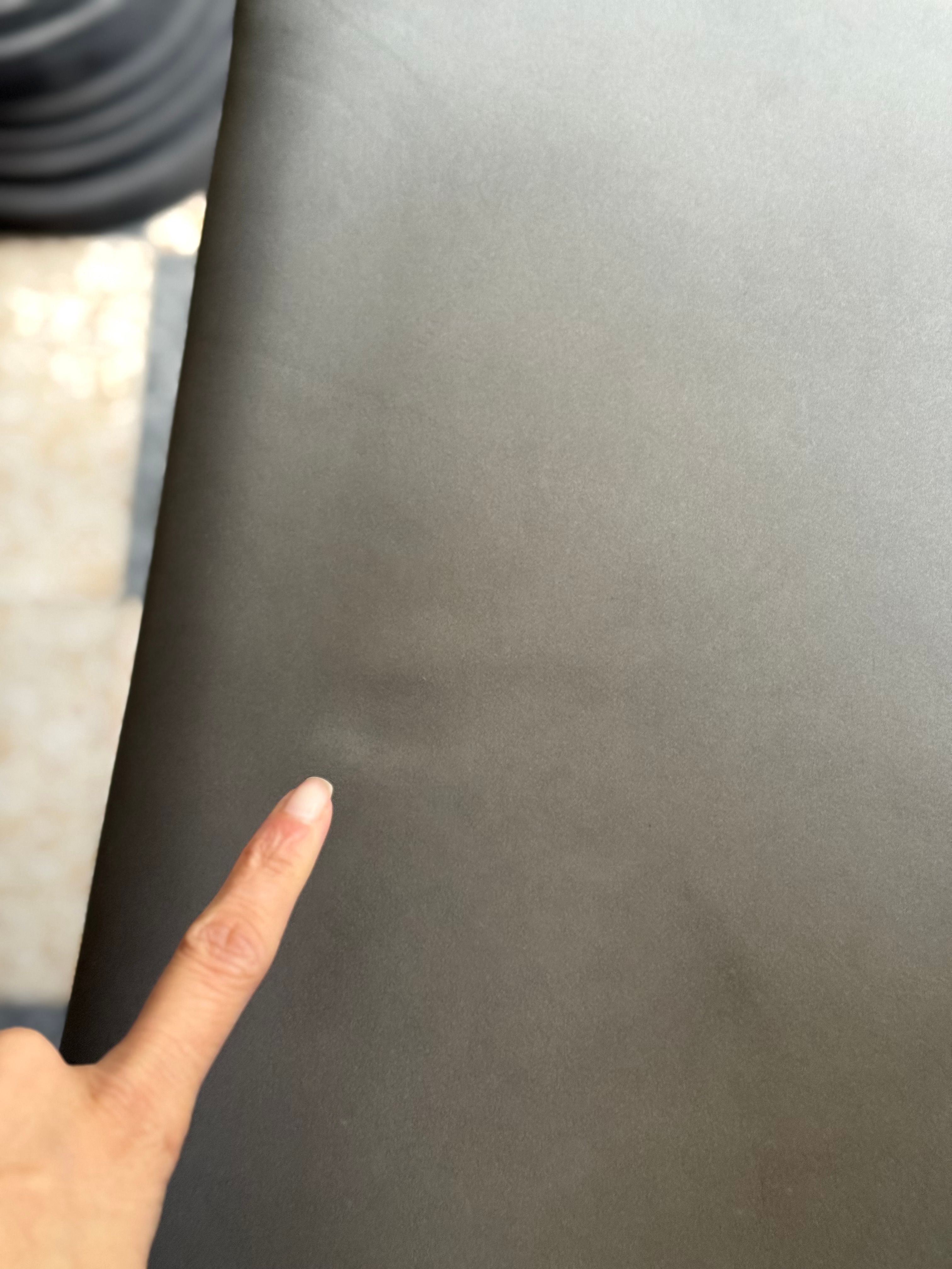 Coppia di sedie Zefir in pelle grigio di Studiopepe Front